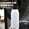 PESIKO 1L Brake Bleeder Bottle One Person, Brake Fluid Bleeding kit with 24 inch Tube and Rubber Connector for Collect Brake Fluid