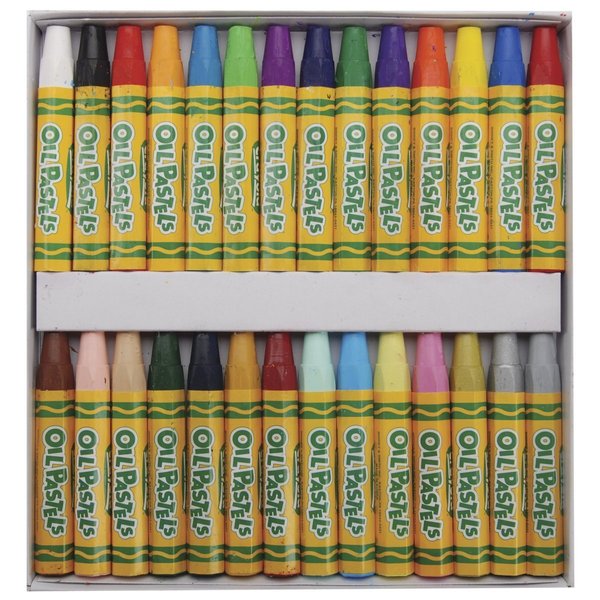 Crayola Oil Pastels; Art Tools; 28 ct; Bright, Bold Opaque Colors; Jumbo Size; Hexagonal Shape…