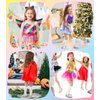 Princess Dress up Clothes for Girls,Princess Costume for Girls with Wing Headband,Unicorn Costume & Mermaid Costume Halloween Christmas Birthday Toddler Toys 3-6 Years