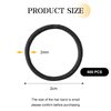 Canlierr 800 Pcs Black Hair Elastics Bulk 2mm x 2 cm Small Non Metal Hair Rubber Bands Hair Ties Ponytail Holders for Women Men Straight Curly Hair