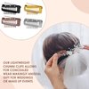 STFALI Chunni Clips, 12 pcs - Hair Pins for Styling Hair Extensions, Wigs, Hijabs - Includes Black, Brown, Gold, Silver