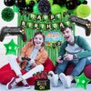 Video Game On Theme Birthday Party Decorations Set Happy Birthday Banner Balloons Tablecloth Foil Curtain Cake Toppers For Birthday Party, Boys Party, Family Party Supplies
