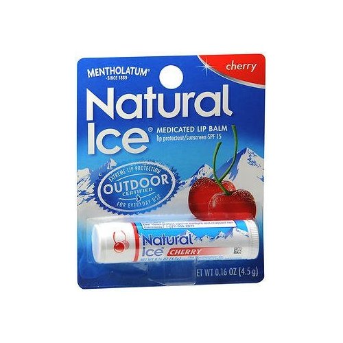 Natural Ice Medicated Lip Protectant SPF 15-Cherry, 2 pack