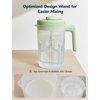 NehNeh Baby Electric Baby Formula Mixing Pitcher, Bi-directional Alternating Stirring | No Air Bubble | No Clumps | No Drip Spout | Spill-free Lid | Infant Formula Pitcher Mixer 36Oz, BPA Free -Green