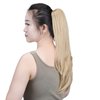 SYXLCYGG Clip in Ponytail Hair Clip Claw Blonde Ponytails Extension Straight 18" 4.3 OZ Synthetic Like Real Fake Hair piece Yaki Easy To Use Fluffy Yaki
