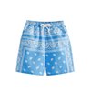 SOLY HUX Boy's Summer Boho Paisley Print Drawstring High Waisted Shorts Blue and White 11-12Y