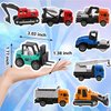 Tunmiok 8 Pack Alloy Construction Vehicles Toys Cars for 3 4 5 Year Old Boys Toddler Toys, Excavator/Bulldozer/Mulcher/Mixer Toys and Many More, Outdoor Toddler Boy Toys Birthday