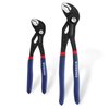 WORKPRO 2 Piece Groove Joint Pliers Set, 7 & 10-Inch Fast Adjustable Water Pump Pliers, V-Jaw Tongue and Groove Pliers in CRV Steel