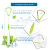 3PCS Tongue Cleaner, Soft Tongue Scraper, Oral Care Cleaners, Dental Scrapers Kits, Professional Eliminate Bad Breath, Premium Cleaning Tools (2Green+1Blue)