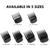 Anrom Magnetic Clipper Guards for Wahl Clippers with Magnetic Clip Professional Hair Clipper Guards Cutting Guides - length from 3/8'', 1/2'', 5/8'', 3/4'', 7/8'', 1'', 5 Pack