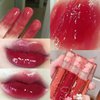 Blopuivo 6 Colors Bear Lip Gloss,Jelly Lip Glaze,Cute Liquid Lipstick Bear Lip Stain Watery Lipgloss Plumping Lip Tint Moisturizing Waterproof Long Lasting for Lip and Cheek