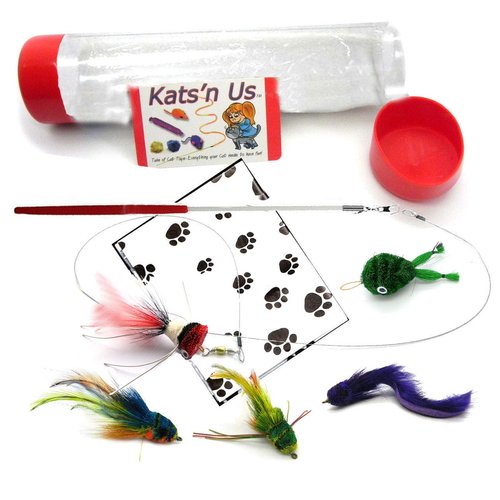 Kat Lure Bug Fly Cat Toy Teaser Wand Kit