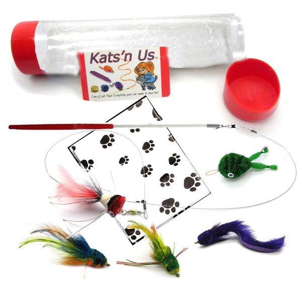 Kat Lure Bug Fly Cat Toy Teaser Wand Kit