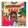 Galison Fireside Friends 1000 Piece Puzzle in Square Box from Galison - Holiday Puzzle for Adults with Beautiful Artwork, Thick and Sturdy Pieces, Makes a Wonderful Gift!