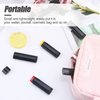 40 PCS 4.5g Oval Lip Balm Tubes Plastic Twist-up Filling Stick Refillable Lipstick Tube Containers for Chapstick Homemade Lip Balm DIY Deodorants Crayon (Black)