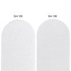 Pana (Grit: 100 x 180, Pack of 50 Pieces) USA Professional White Round Emery Board Nail Files
