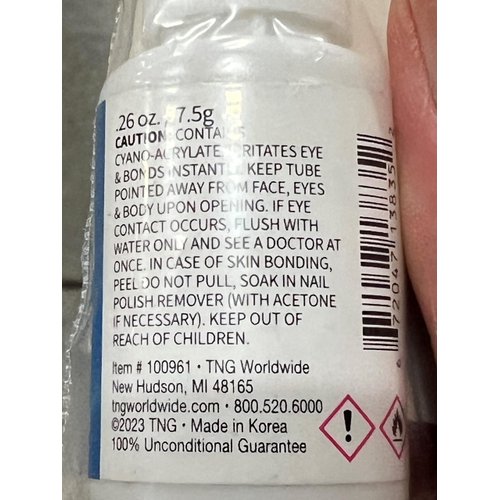 ForPro Professional Collection ForPro X-Factor Brush-On Nail Glue, Long-Lasting, Quick-Drying Nail Glue for Applying Artificial Nail Tips, 0.26 oz