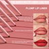 6 Pcs Natural Nude Brown Beige Colors Lip Liner Lipstick Pencils Set for Daily Makeup,Easy to Apply & Remove,Waterproof