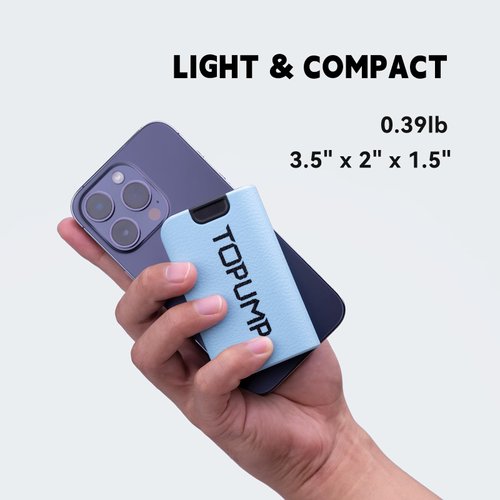 TOPUMP Electric Ball Pump with Inflation & Deflation, Portable Rechargeable Ball Pump with Pressure Gauge (Max 20PSI), Soccer Ball Air Pump with Needles for Sports Balls, Basketball, Volleyball, Rugby