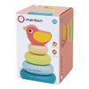 Mentari Toys - Stacking Tree with Bird - 5pcs Ring Stacker Toddler Toy - Wooden Stacking Rings - Boost Fine Motor Skills - Toddler Educational Toy - Age 12m+