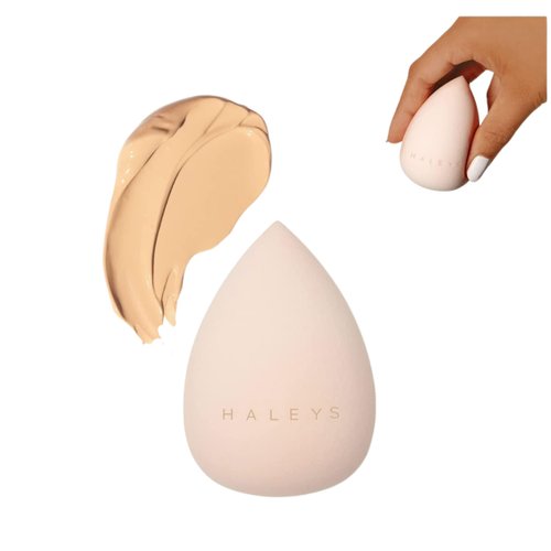 HALEYS Re–mix Complexion Sponge Vegan, Cruelty-Free Makeup Sponge Blender - Apply Liquid, Cream or Powder Foundation for a Precise, Streak-Free Finish (Pink)