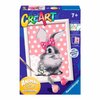Ravensburger CreArt Cuddly Bunny Paint by Numbers for Children - Painting Arts and Crafts Kits for Ages 7 Years Up - Easter Gifts