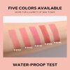 BEAUTY GLAZED Waterproof Matte Liquid Blush Stick Lightweight Cream Blush Moisturising Easy to apply Liquid Blush Multi-purpose Eyes lips Face Beauty Blush # 103