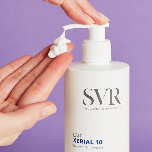 SVR Xerial 10 Ultra Rich Body Lotion With Shea Butter & 10% Pure Urea. Relief Soothing Moisturizer For Extremely Dry Itchy Skin. 48hr Moisturizing Cream For Babies, Kids, Teens & Adults, 13.5 Fl.oz.