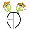 Hawaiian Party Headband Cactus Hair Hoop Green Head Boppers Headwear Tropical Party Decorations Aloha Luau Party Decor Cartoon Hair Supplies Summer Beach Pool Hair Accessories for Adult Kids1PCS