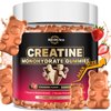 Creatine Monohydrate Gummies for Men & Women, 5000mg Chewables Creatine Supplement for Muscle Growth & Recovery, Promote Energy, Boost Strength, High Absorption, Strawberry Flavor Big Bear Gummies