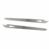 Yeshan Stainless Steel Triple-Cut Long Nail File with Nail Cleaner Tip,5.5 Inch,Pack of 2