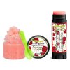 Red Delicious Soothing & Luscious Lips by OverSoyed Exfoliator & Chapped Lip Repair Lip Care Combo | Artisan Handcrafted to Order Sweet Red Apple Subtle Floral Herb Spearmint Flavored Exfoliating Sugar Lip Scrub & Lip Moisturizer Balm Gift Set
