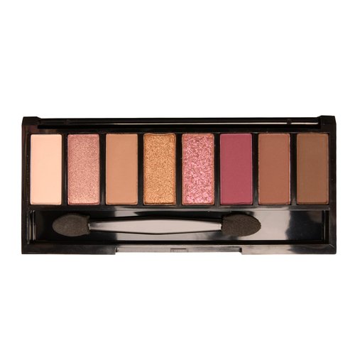 YMH BEAUTE 8 Color Eyeshadow Palette with Applicators, High Pigment Matte Shimmer Neutral Smoky Eyeshadow Palette, Cruenlty Free