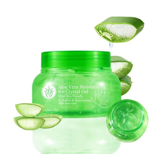 Pure Aloe Vera Gel for Body & Face,Deep Long-Lasting Moisturizing Aloe Vera Lotion for All Skin Types,High Hydrating Non-Greasy Aloe Vera Gel for Men & Women