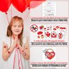 Partywind 204 Glitter Styles Valentine's Day Kids Temporary Tattoos, Valentines Party Supplies Favors Goodie Bag Stuffers, Exchange Surprise for Kids Classroom Prizes (Individually Wrapped Cut)