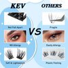 KevKev Lash Clusters 192 Pcs Individual Lashes Cluster Lashes Mixed Styles DIY Lash Extensions Eyelash Clusters Thin Band & Soft Lashes that Look Like Eyelash Extensions(Cloudy & Cirrus, D-10-18mix)