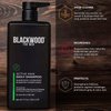 BLACKWOOD FOR MEN Workout Warrior Recovery Set including Active Men Shampoo, Pure Moisture Body Wash, X-Punge Foaming Face Wash - Natural Vegan Formula