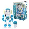 Lexibook - Powerman Jr. Smart Interactive Toy That Reads in The Mind Toy for Kids Dancing Plays Music Animal Quiz STEM Programmable Remote Control Boy Robot Junior Green/Blue - ROB20EN