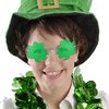 Big Mo's Toys St. Patrick’s Day Irish Shamrock Leaves Green Leprechaun Costume Glasses, 1 Pair