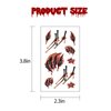 Halloween Face Tattoos Zombie Makeup Tattoos Temporary Halloween Burn Prank Tattoo Stickers Halloween Simulation Horror Fake Wounds Waterproof Scars Halloween Temporary Tattoos 30 Sheet