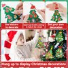 Qyeahkj 54 Sets Christmas Tree DIY Ornaments Craft Kit for Kids Toddlers Christmas Hanging Art Project Paper Ornaments Making Crafts for Preschool Kids Ages 4-8, 8-12 for Xmas Party Favors, 9 Styles