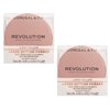 Pack of 2 Makeup Revolution Beauty Conceal & Fix Setting Powder, Light Yellow