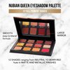Glamazon Eyeshadow Palette, Nubian Queen, 12 Pigmented Shades, Blendable Matte and Shimmer Eye Makeup Set, Warm Tones