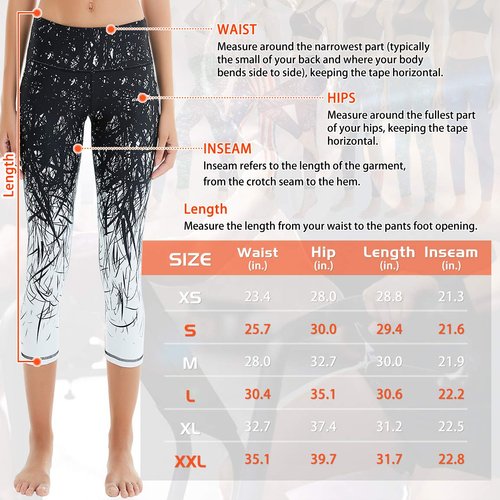 COOLOMG Yoga Pants for Women Capri Running Tights Low Rise Leggings Workout Gym with Hidden Pockets