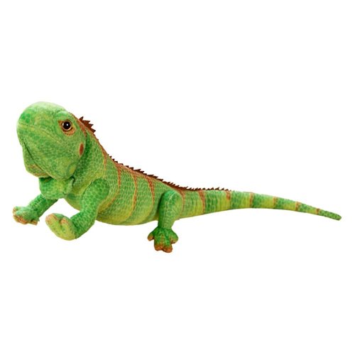 Xshelley Realistic Green Lizard Stuffed Animal Toys, Chameleon Dolls, Reptile Soft Toys Maned Lizards, Wildlife Toys Gifts for Kids (26.5 inches)