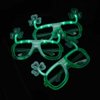 BinaryABC St.Patrick's Day Shamrock Led Light Up Glasses Eyeglasses Frames,St.Patrick's Day Party Favors,2Pcs