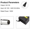 TREE.NB 24V 5A Lead Acid Battery Charger 3-Pin Male XLR Connector for Electric Bike, Wheelchair, Mobility EA1065, S150 180 X-CEL, Jazzy Power Chair, Drive Medical, Rascal 200T/500T/301 PC