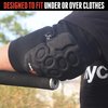Triple Eight Covert Elbow Pads - Slim, Flexible, Non-Restrictive Pull-On Sleeve Skateboard Elbow Guard with EVA Padding - Perfect for Under or Over Clothes - Skating Protective Gear for Skateboarding