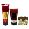 Bath & Body Works Men's Collection Bourbon 2 Piece Bundle - Body Cream and 2-in-1 Body Scrub & Wash - with a Cabin Spice Bar Soap - Full Size