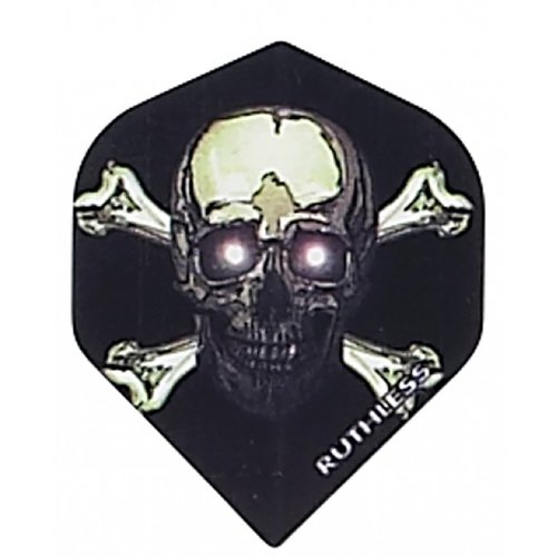 Poly Met 5 Sets (15 Pieces) of Skulls Standard Wide Size Dart Flights - Assorted Designs